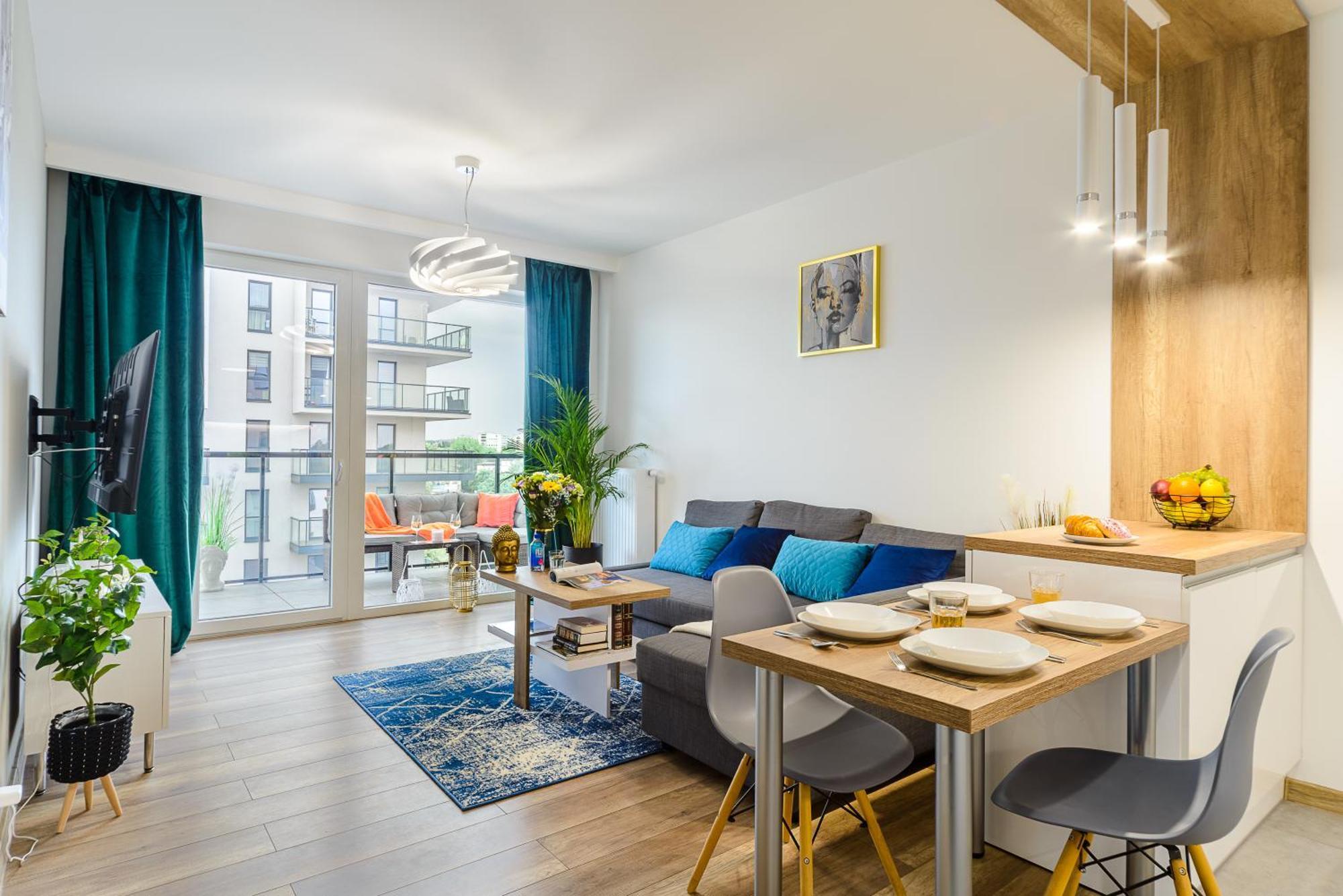 Lumina Stylish 3-Room Apart With Balcony Łódź Dış mekan fotoğraf