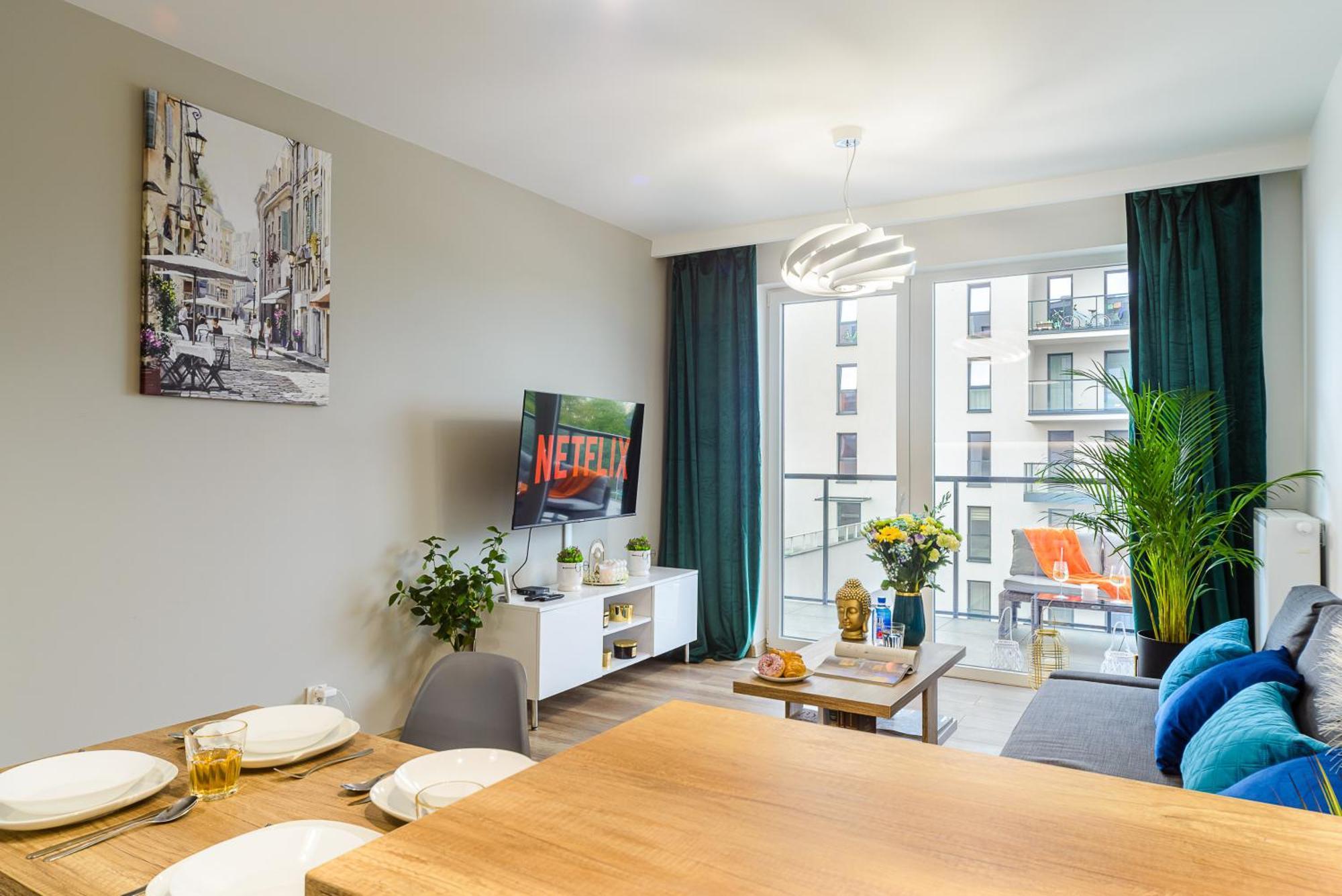 Lumina Stylish 3-Room Apart With Balcony Łódź Dış mekan fotoğraf