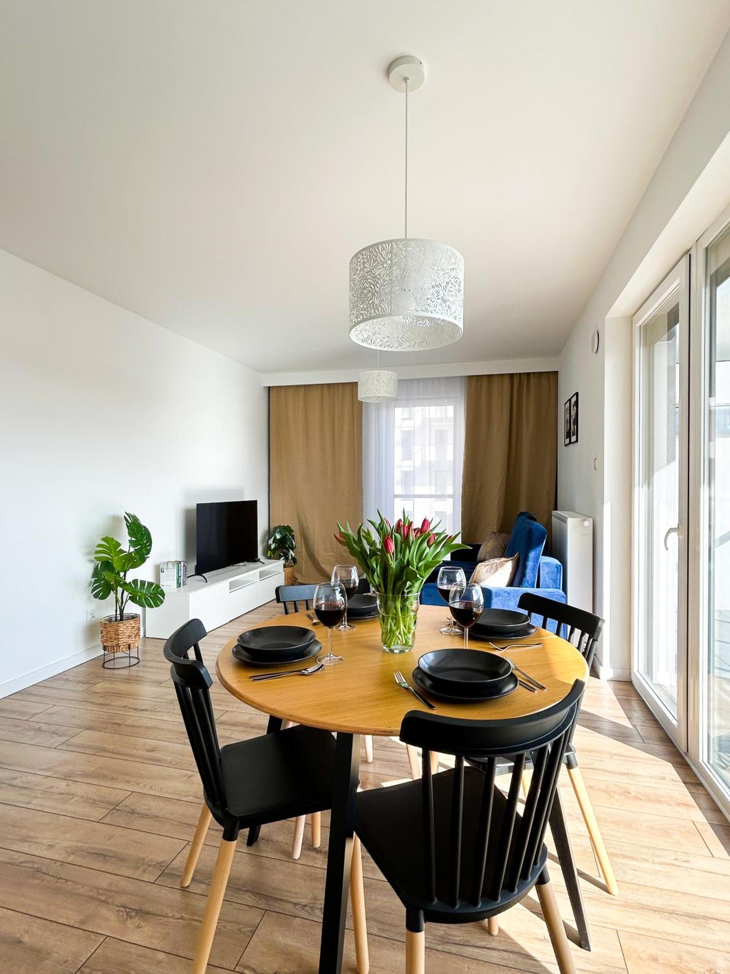 Lumina Stylish 3-Room Apart With Balcony Łódź Dış mekan fotoğraf